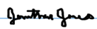 Digitally drawn signature for Jonathan Jones